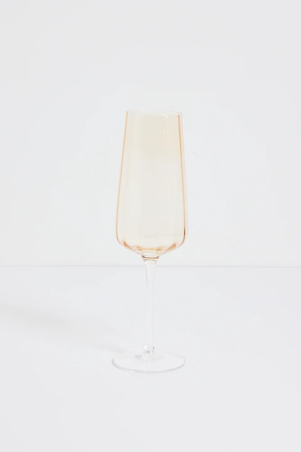 Willow & Mae Ripple Light Amber Champagne Flute