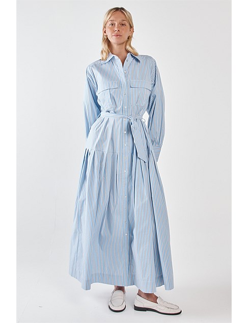 Sass Christa Stripe Shirt Dress