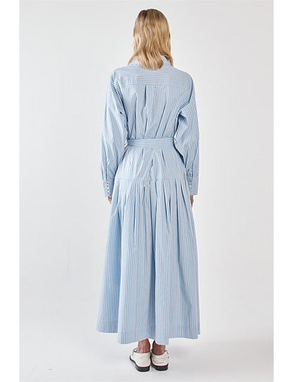 Sass Christa Stripe Shirt Dress