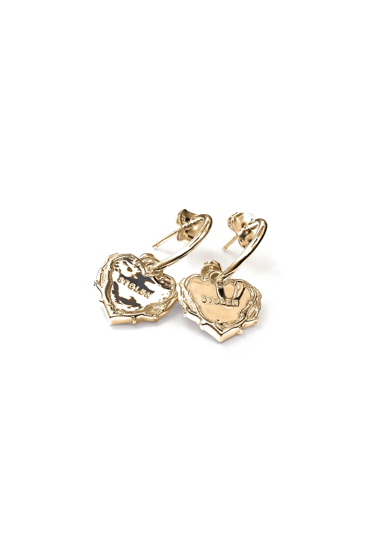 Stolen Girlfriends Club Thorned Heart Anchor Sleepers 18k Gold Plated