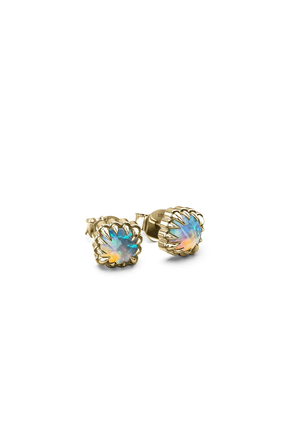 Stolen Girlfriends Club Mini Claw Studs Opal/Gold