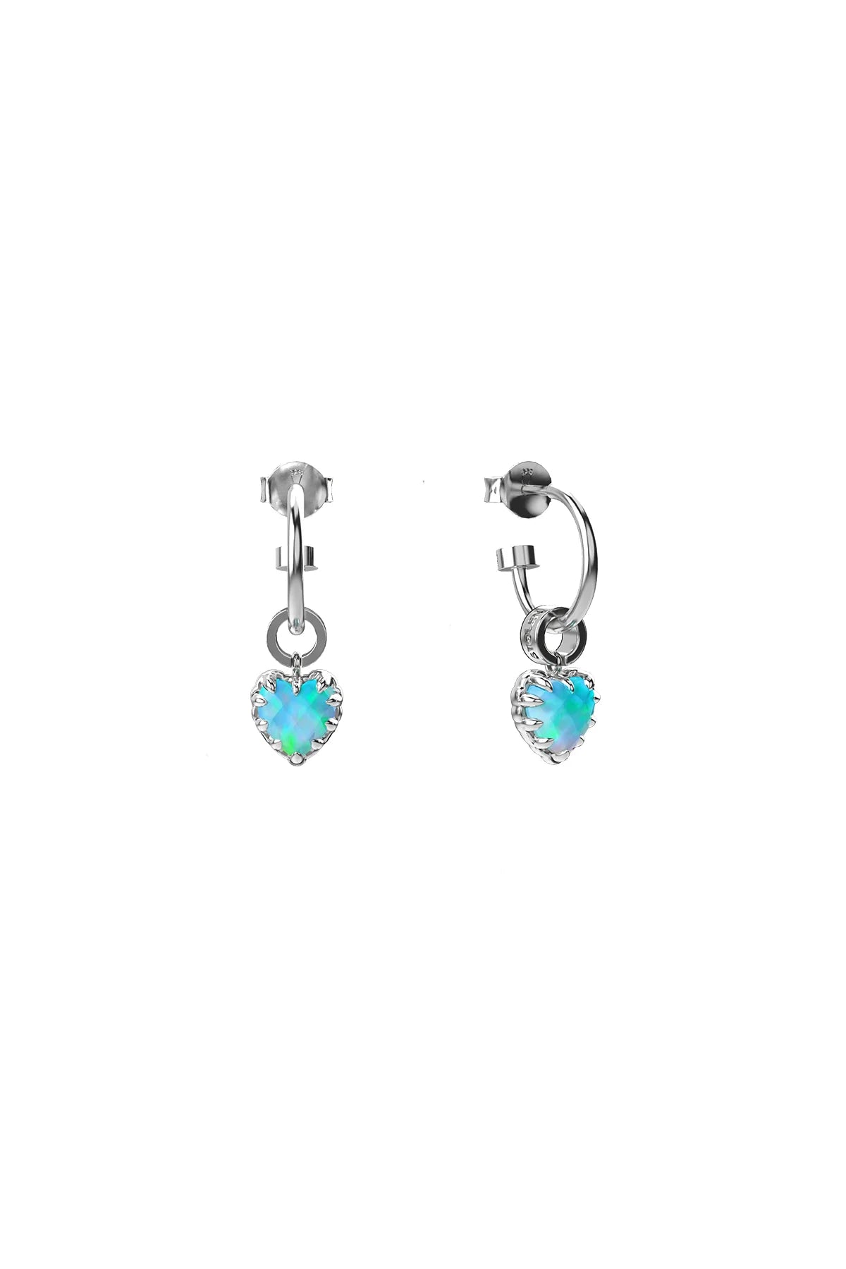 Stolen Girlfriends Club Love Anchor Earring Opal/Silver