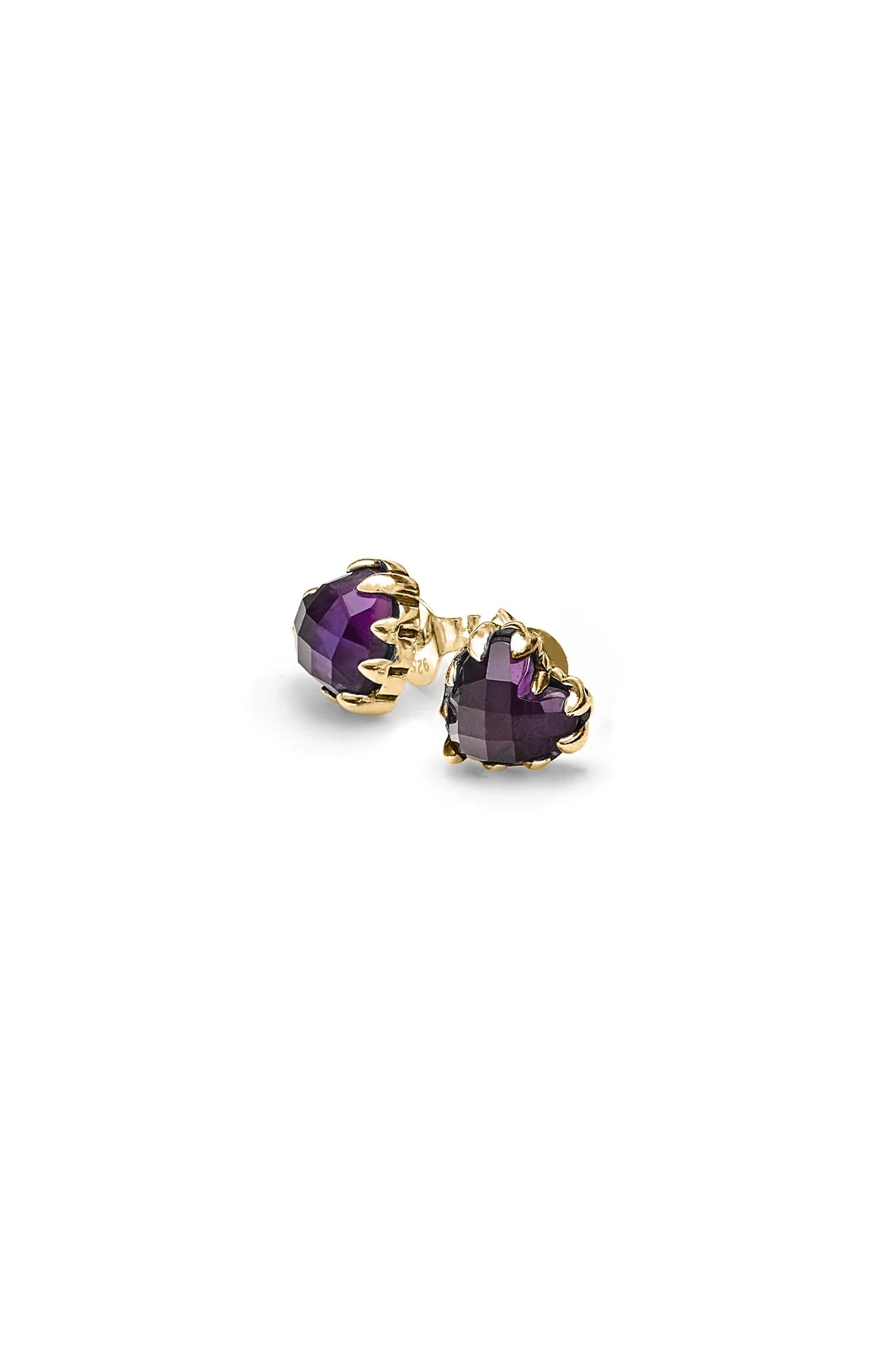 Stolen Girlfriends Club Love Claw Earrings Dark Amethyst