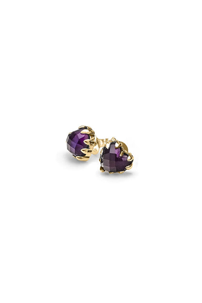 Stolen Girlfriends Club Love Claw Earrings Dark Amethyst