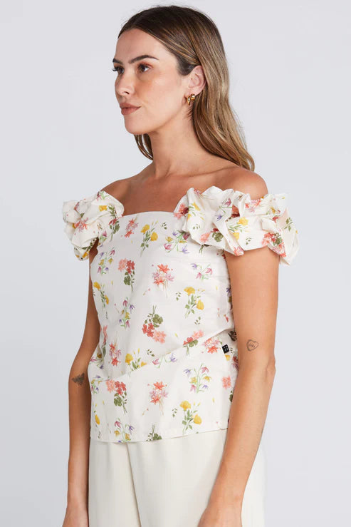 Thing Thing Ruffle Singlet - Summer Haven