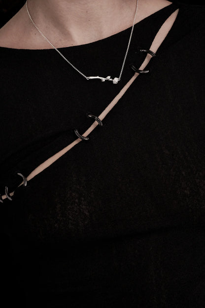 Stolen Girlfriends Club Rose Bar Necklace