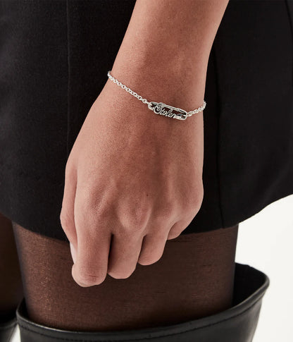 Stolen Girlfriend Club Scripted Pin Bracelet