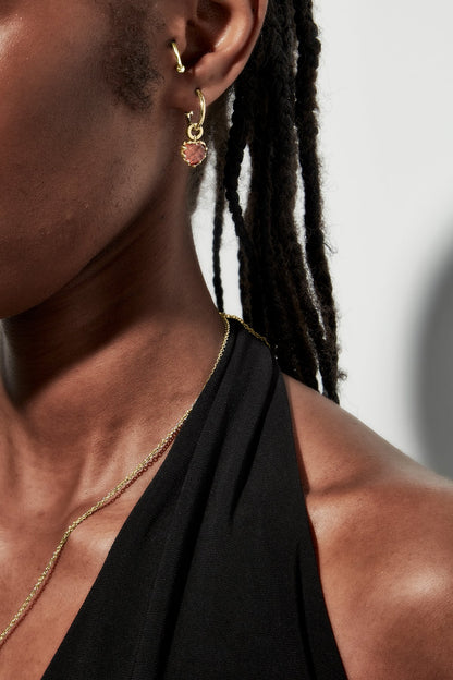 Stolen Girlfriend Club Love Anchor Citrine Earring Gold Plated