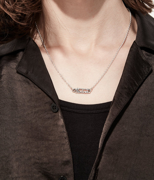 Stolen Girlfriend Club Scripted Pin Necklace