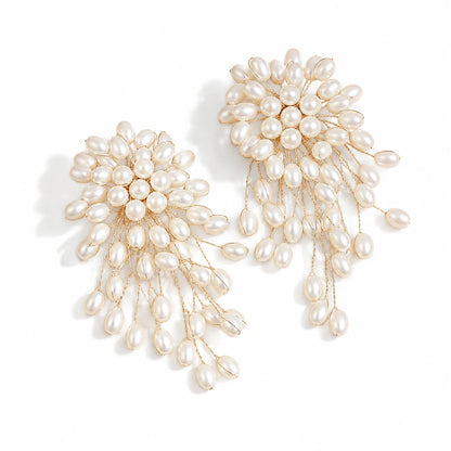 Me The Label Celeste Pearl Cluster Earrings