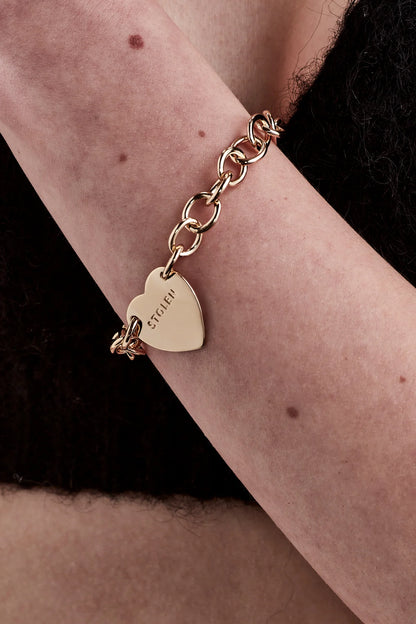 Stolen Girlfriends Club Cold Heart Bracelet - Gold