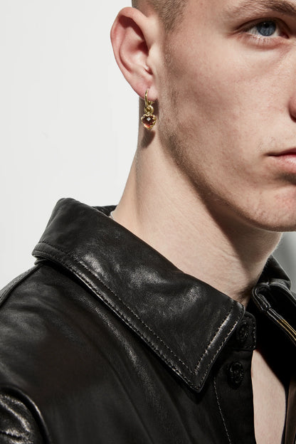 Stolen Girlfriend Club Love Anchor Citrine Earring Gold Plated