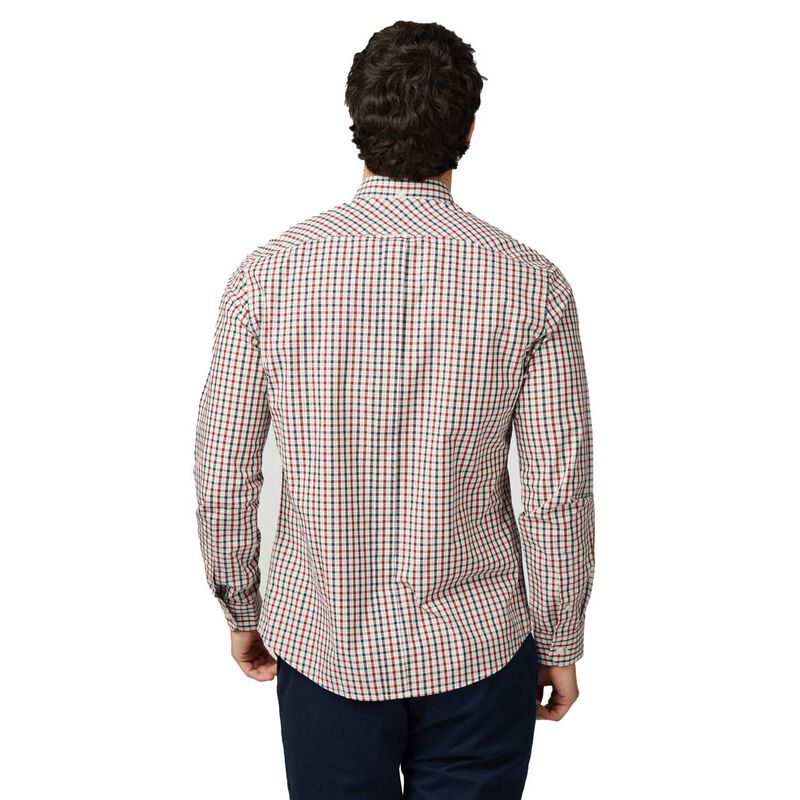 Ben Sherman Signature House Check in Red Long Sleeve Shirt