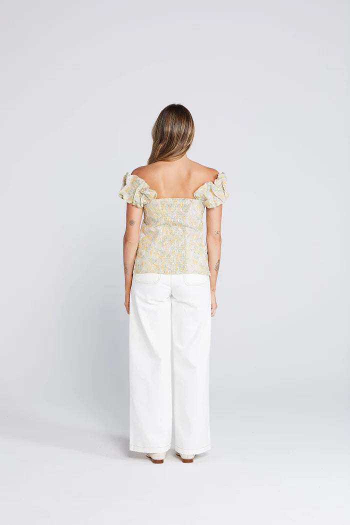 Thing Thing Ruffle Singlet  Whimsical Floral