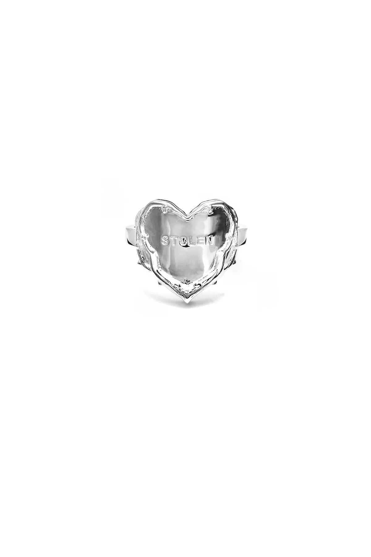 Stolen Girlfriends Club Thorned Heart Ring Stirling Silver