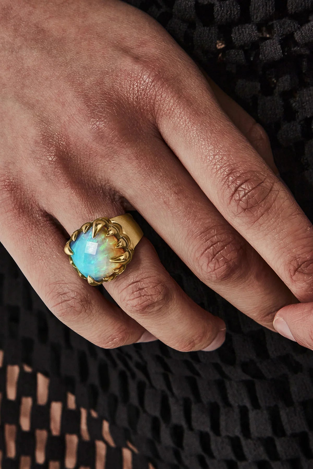Stolen Girlfriend Club Opal Claw Ring