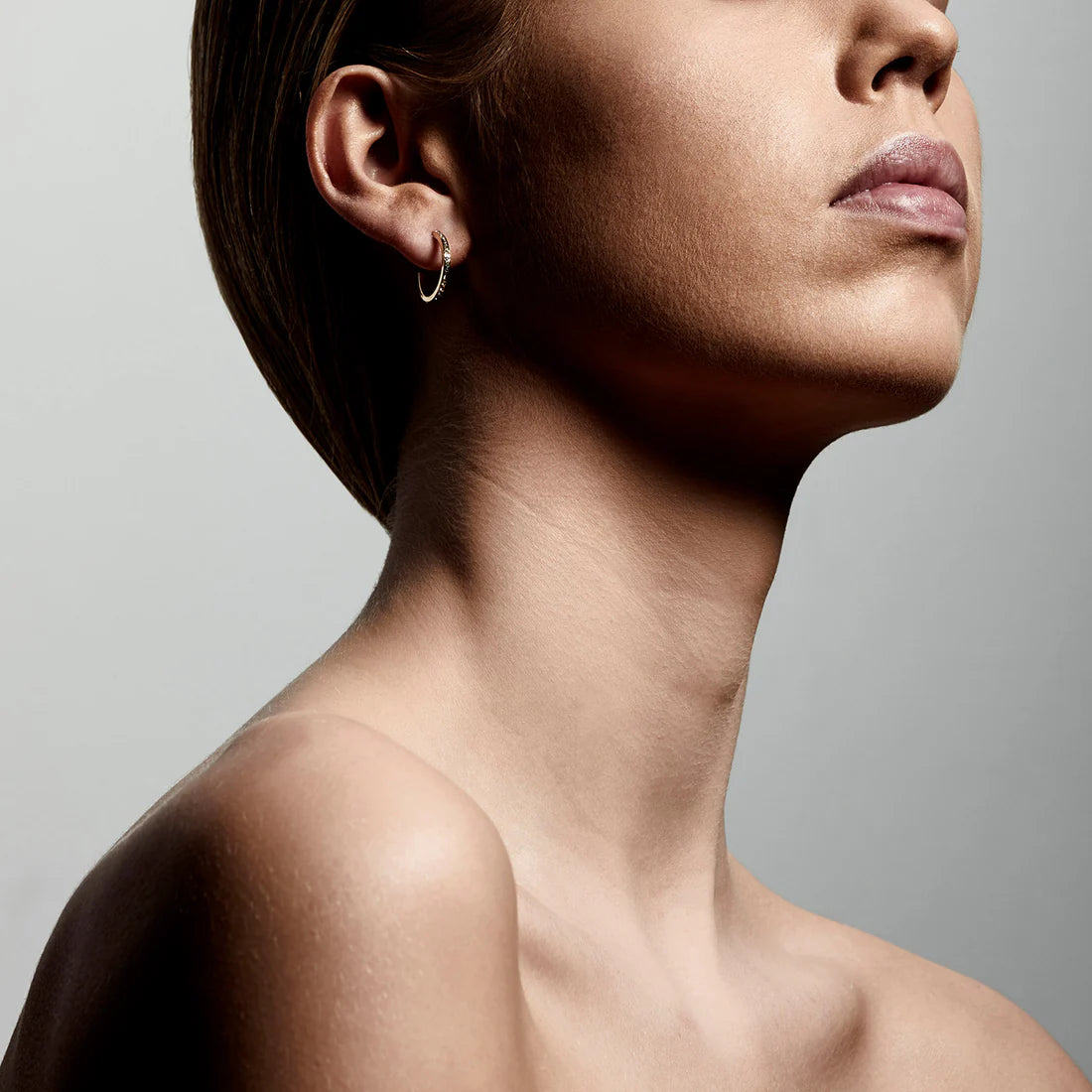 Pilgrim Roberta Crystal Semi-Hoop Earrings