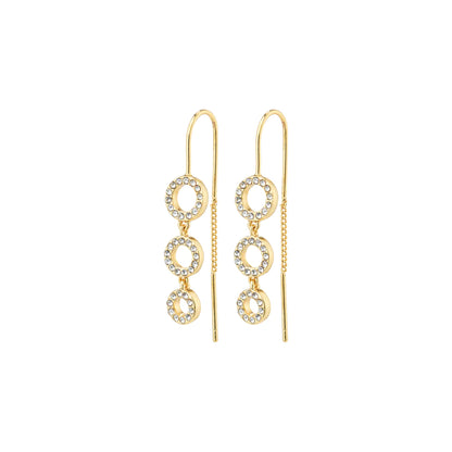 Pilgrim Rogue Recycled Crystal Chain Earrings