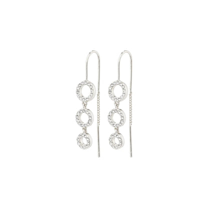 Pilgrim Rogue Recycled Crystal Chain Earrings