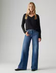 Levi's Women's Shaping 318 Wide Leg Jeans