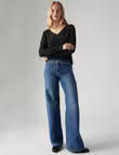 Levi's Women's Shaping 318 Wide Leg Jeans