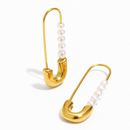 Me The Label Safety Pin Earrings