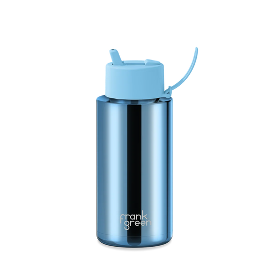 Frank Green 34oz SSC Reusable Bottle Chrome