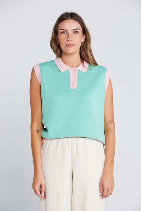 Thing Thing - Fairway Polo -Soft Sage