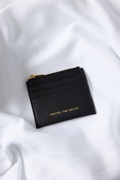 Among The Brave Leather Card Holder