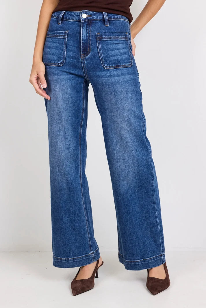 Among The Brave Zoey Jean In Marine Blue