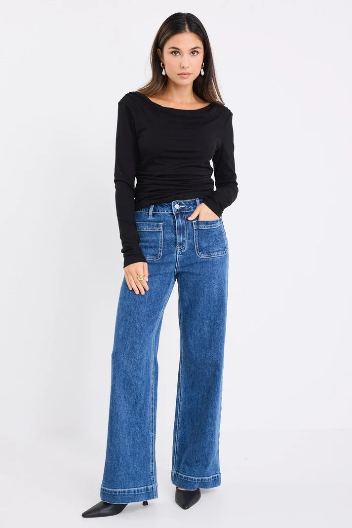 Among The Brave Zoey Jean In Marine Blue