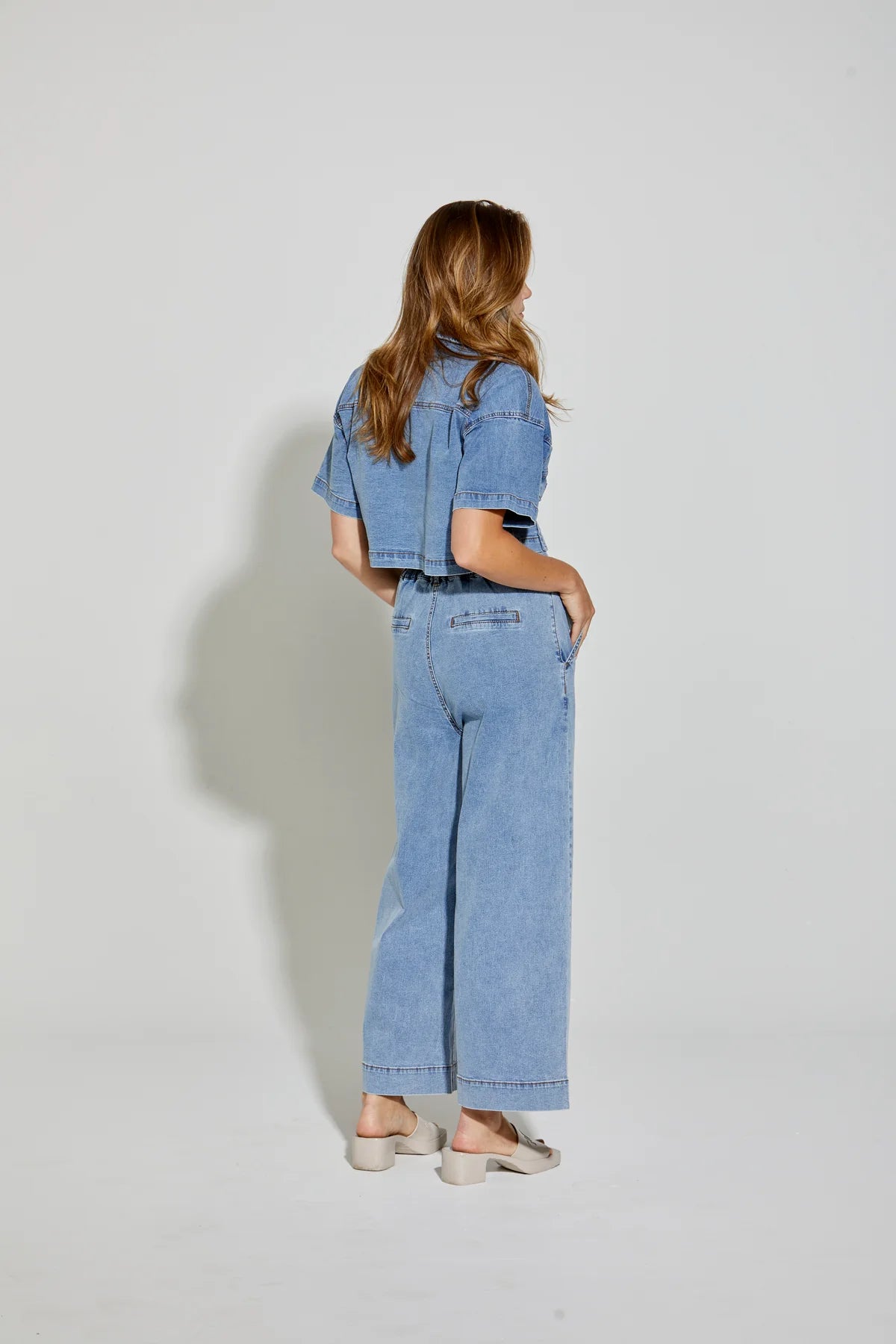 New London Jeans Jacket - Troy in Milk or Light Wash