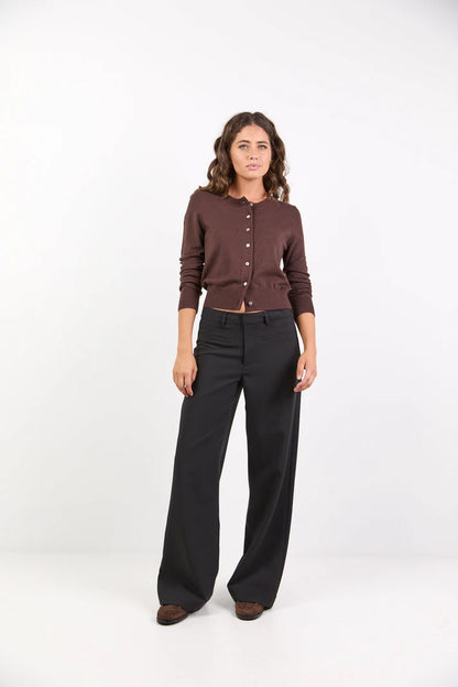 Stories Be Told fierce Black Low Rise Stretch Wide Pants