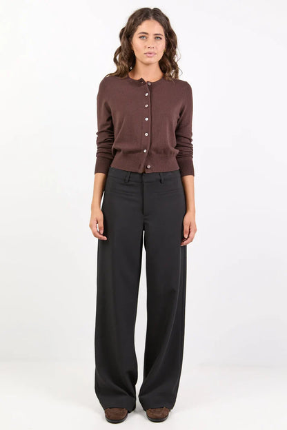 Stories Be Told fierce Black Low Rise Stretch Wide Pants