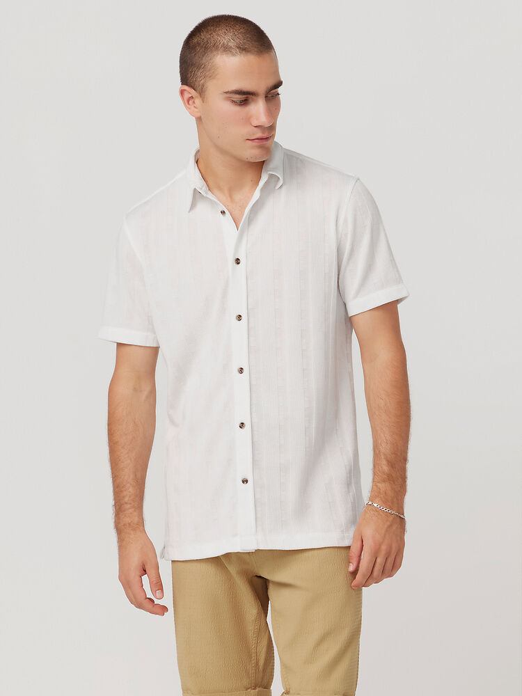 Ben Sherman Textured Knit Short Sleeve