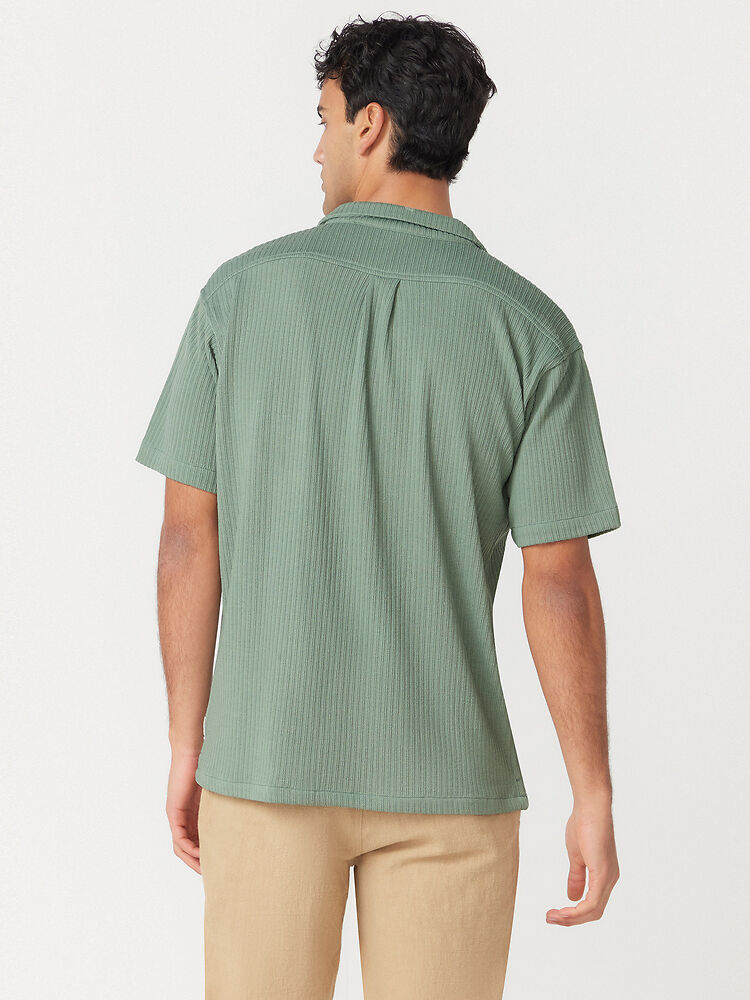 Ben Sherman Stripe Knit Short Sleeve Shirt