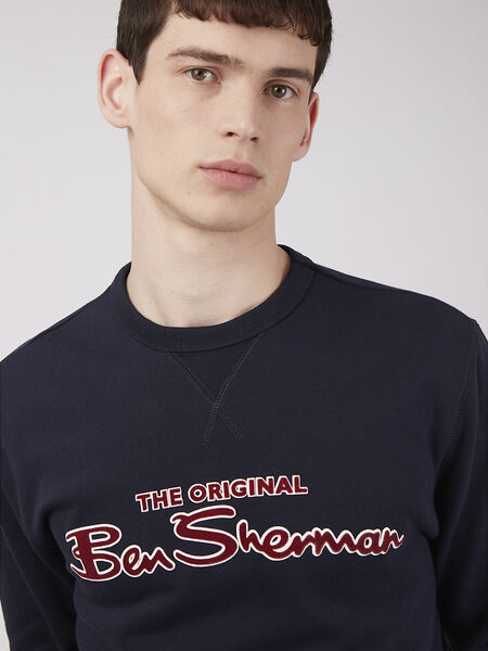 Ben Sherman Flock Signature Crew Dark Navy