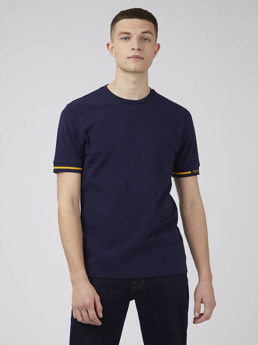 Ben Sherman Pique Tee Marine