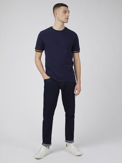 Ben Sherman Pique Tee Marine