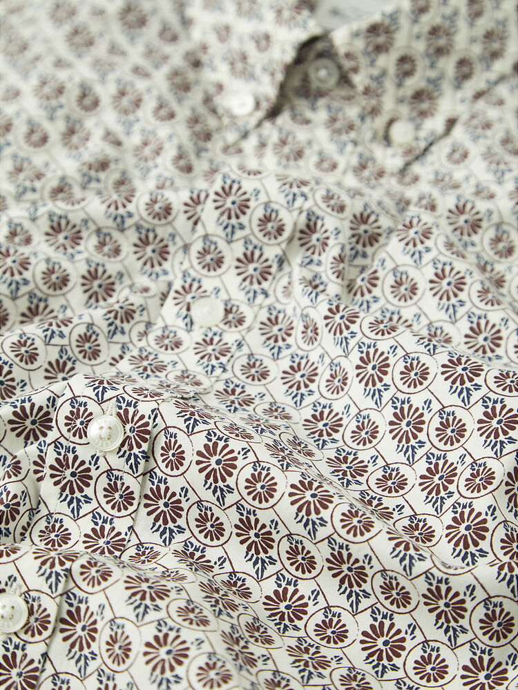 Ben Sherman Block Botanical Print Shirt