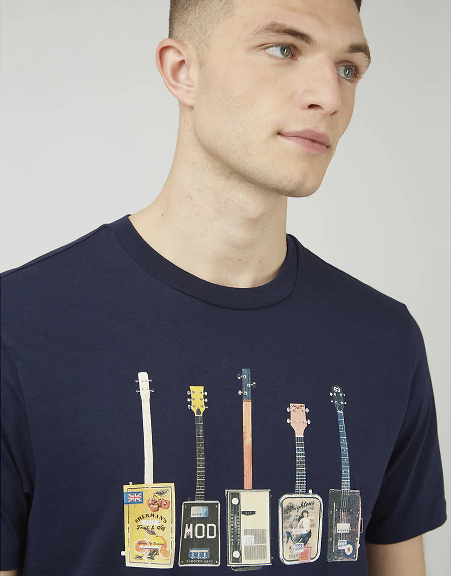 Ben Sherman Misfits Guitars Marine Tee