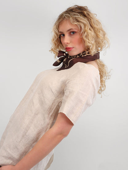 Dark Hampton Bailey Silk Scarf
