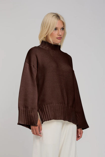 Blak Bring It Back Jumper in Chocolate