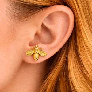Me The Label Bumble Bee Stud Earrings
