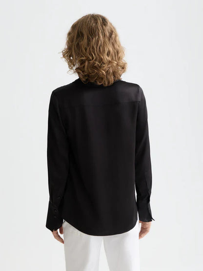 Scotch & Soda Satin Shirt Black