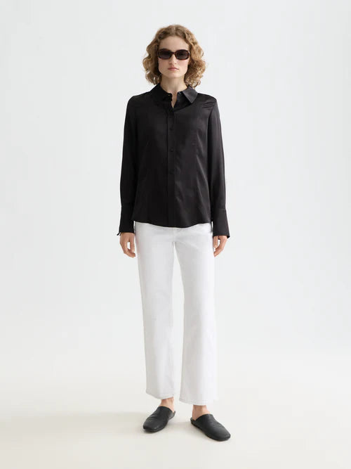 Scotch & Soda Satin Shirt Black