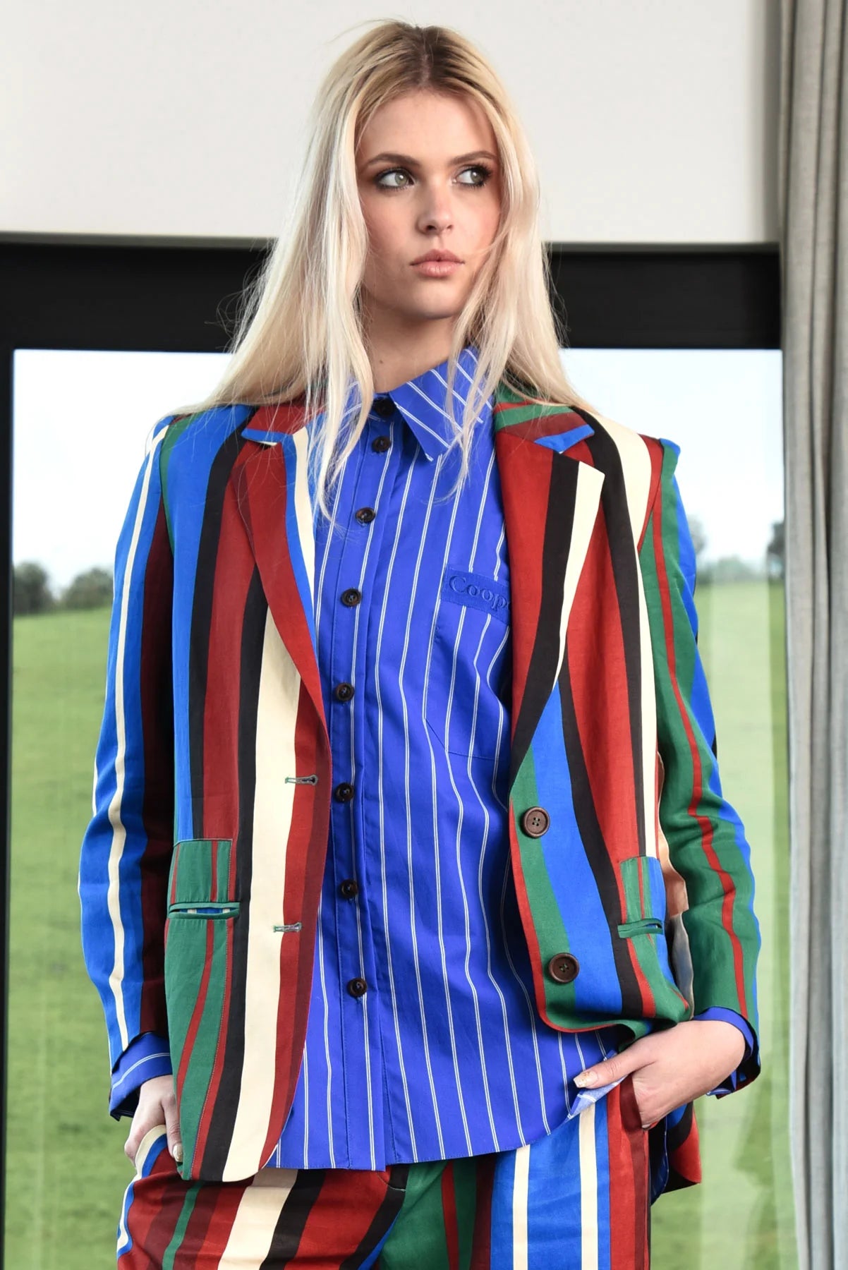 Cooper Stripe Lines Blazer