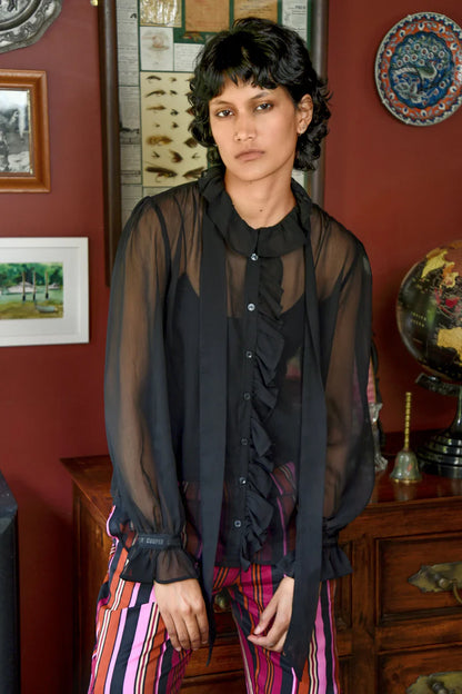 Cooper Ruffle Act Blouse