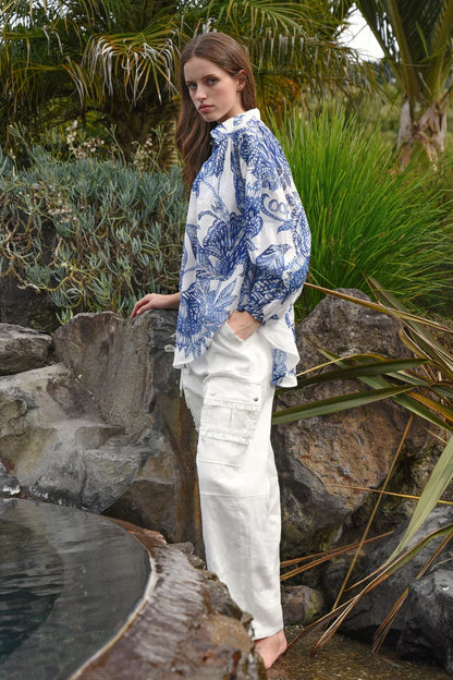 Coop Linen On The Edge Trouser in Black or White