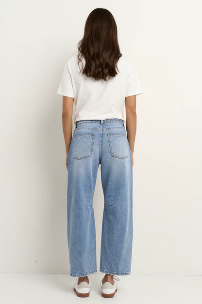 Stories Be Told Campus Light Blue Barrell Jeans